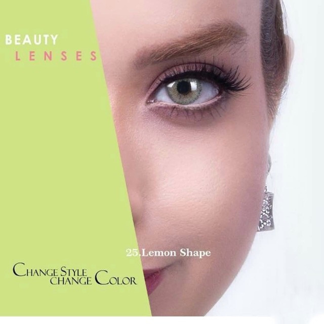 لنز چشم رویال ویژن شماره 25 رنگ سبز لیمویی تیره