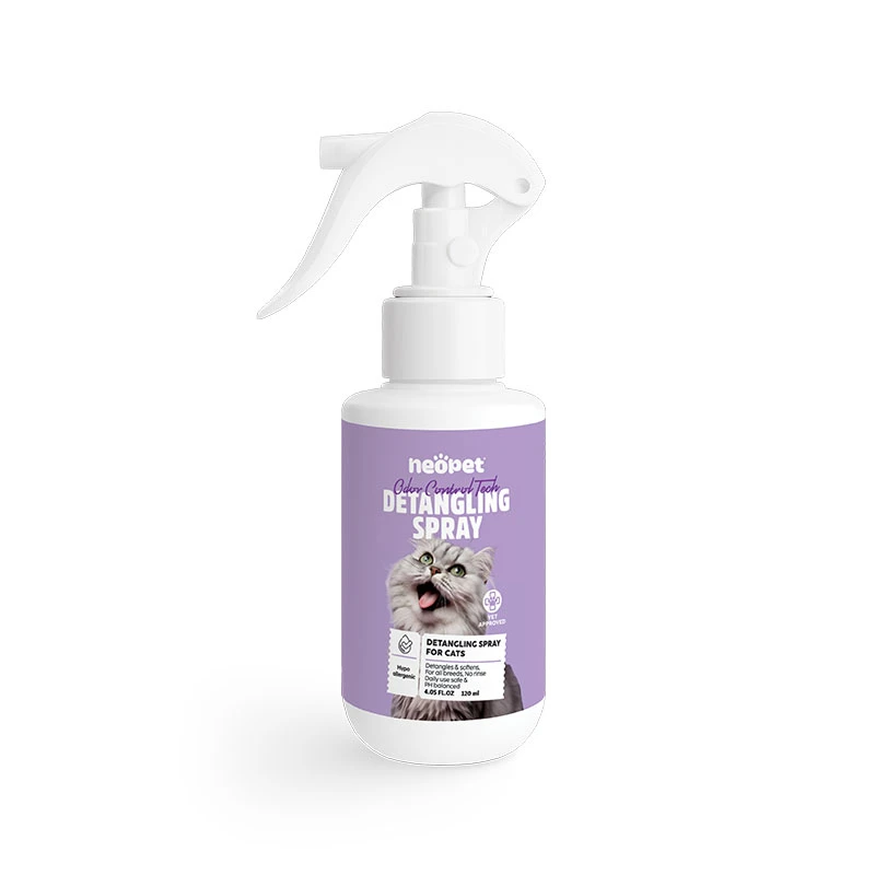 اسپری نئوپت مدل Detangling Spray بازکننده گره موی گربه حجم 120 میلی گرم