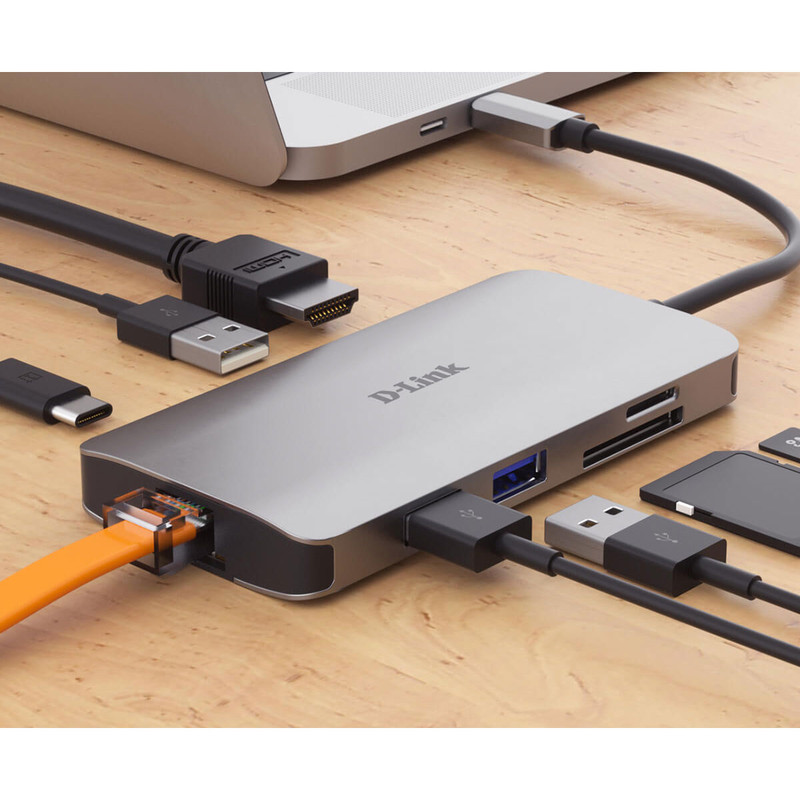 هاب 8 پورت USB-C دی-لینک مدل DUB-M810 3