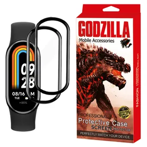 محافظ صفحه نمایش گودزیلا مدل PMMA مناسب برای ساعت هوشمند شیائومی Mi Band 8 بسته 2 عددی