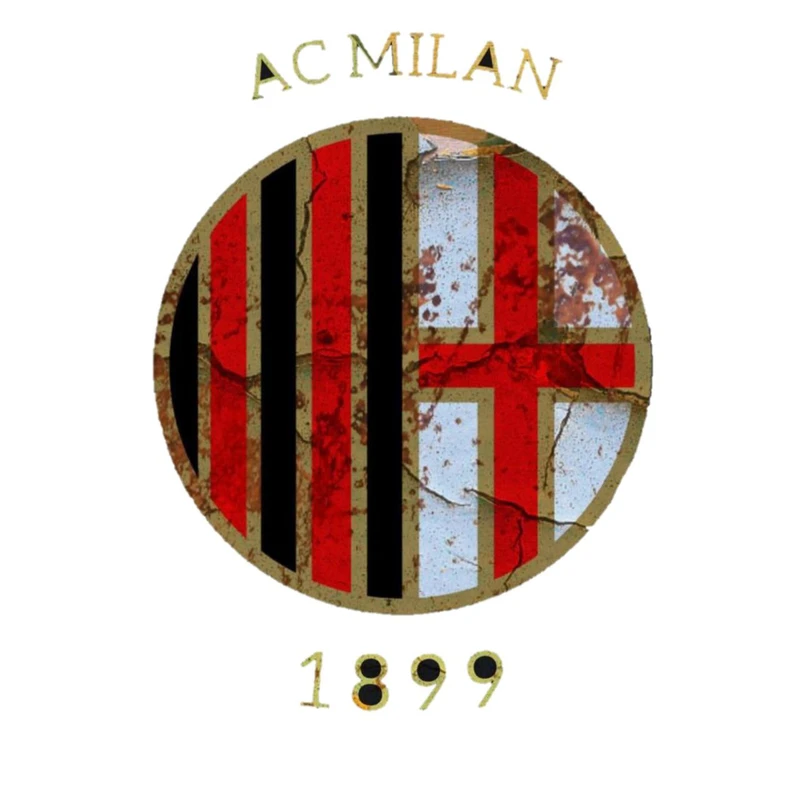 استیکر پارچه و لباس پاد آفرین مدل فوتبالی آث میلان کد 477