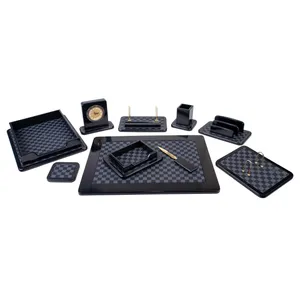 ست لوازم اداری رومیزی مدل 910-BlK مجموعه 10 عددی