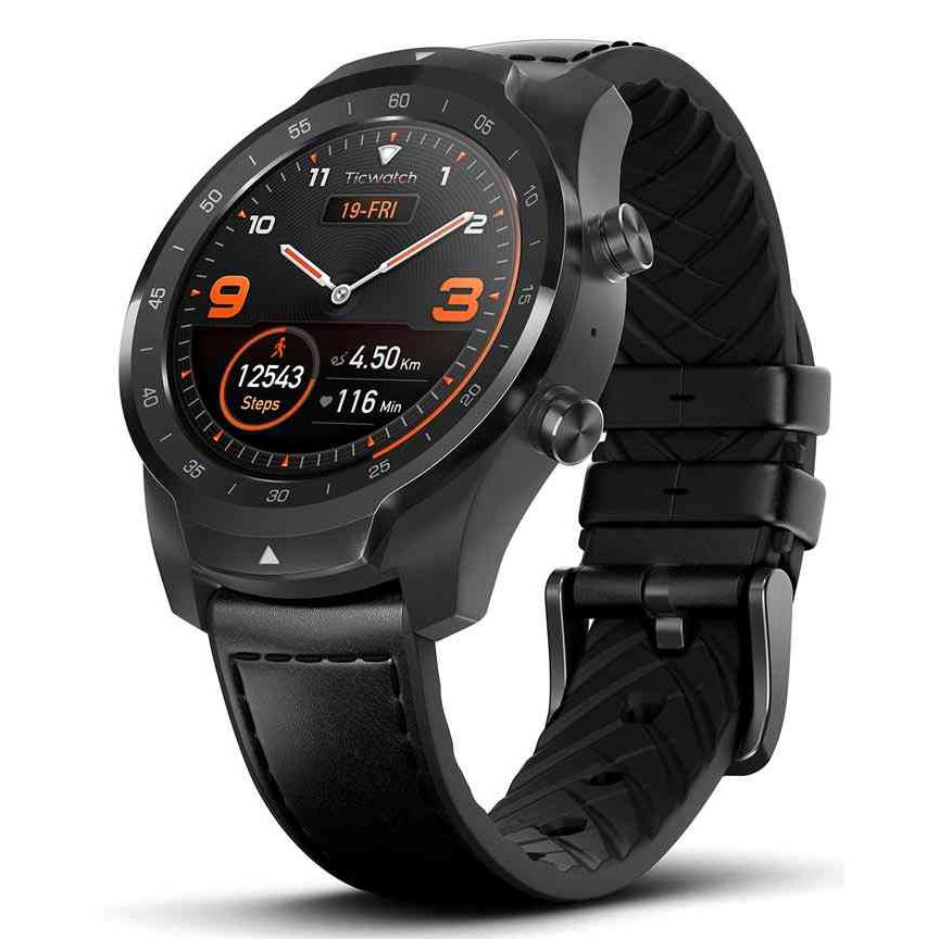 ساعت هوشمند موبووی مدل ticwatch کد PRO 2020 SHADOW BK -  - 2