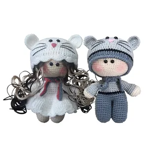 عروسک بافتنی مدل عروسک روسی کد 01 مجموعه دوعددی