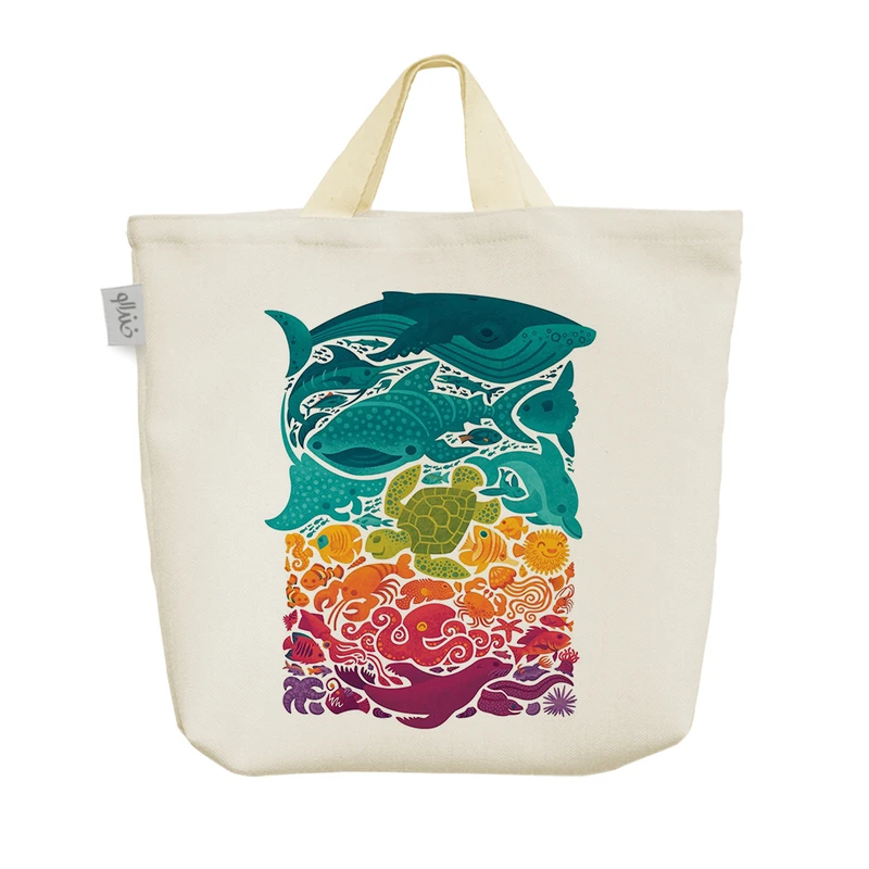 ساک خرید خندالو مدل حیوانات دریایی کد H828