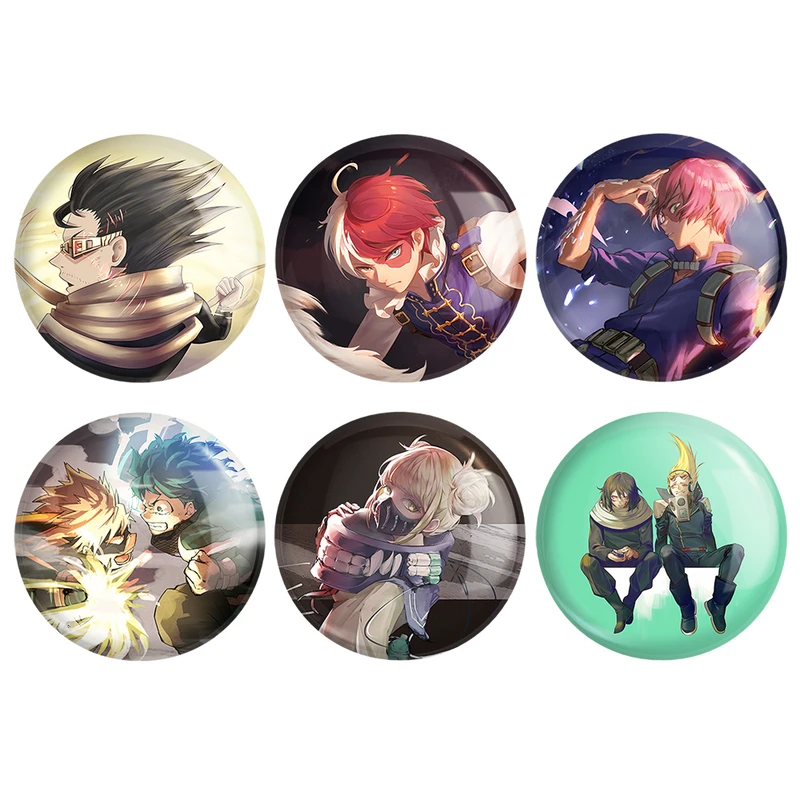 مگنت خندالو طرح انیمه آکادمی قهرمان من My Hero Academia کد 1459B مجموعه 6 عددی