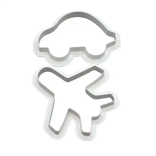 قالب شیرینی به گز مدل ماشین و هواپیما مجموعه 2 عددی