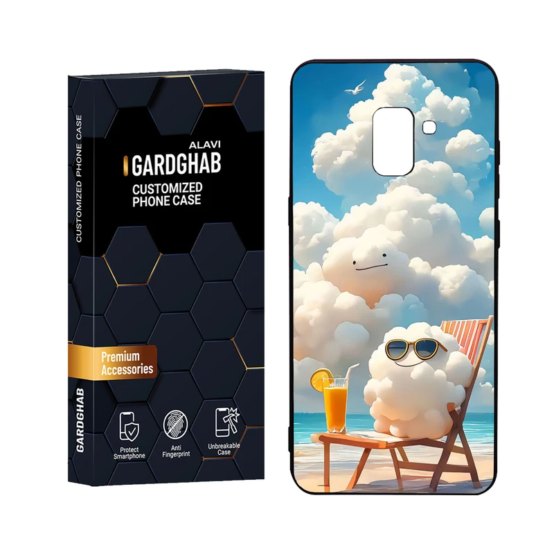 کاور گارد قاب علوی مدل Glass مناسب برای گوشی موبایل سامسونگ Galaxy A8 Plus