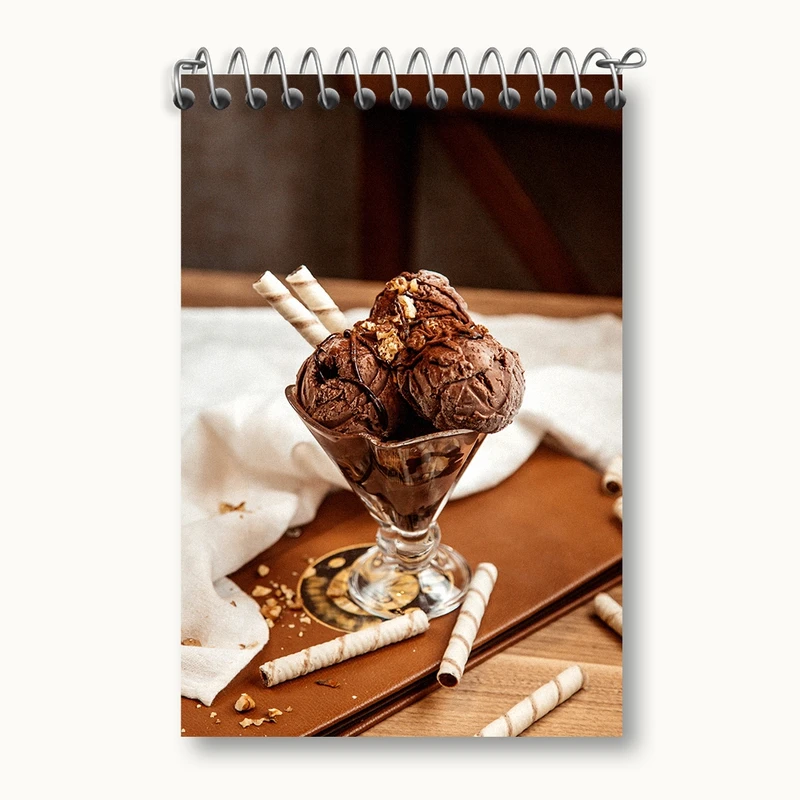 دفتر یادداشت 50 برگ خندالو مدل بستنی شکلاتی کد F1828