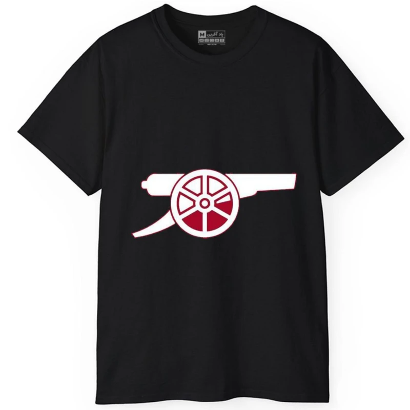 تی‌شرت آستین کوتاه مردانه پاد آفرین مدل فوتبالی آرسنال توپچی ها کد438