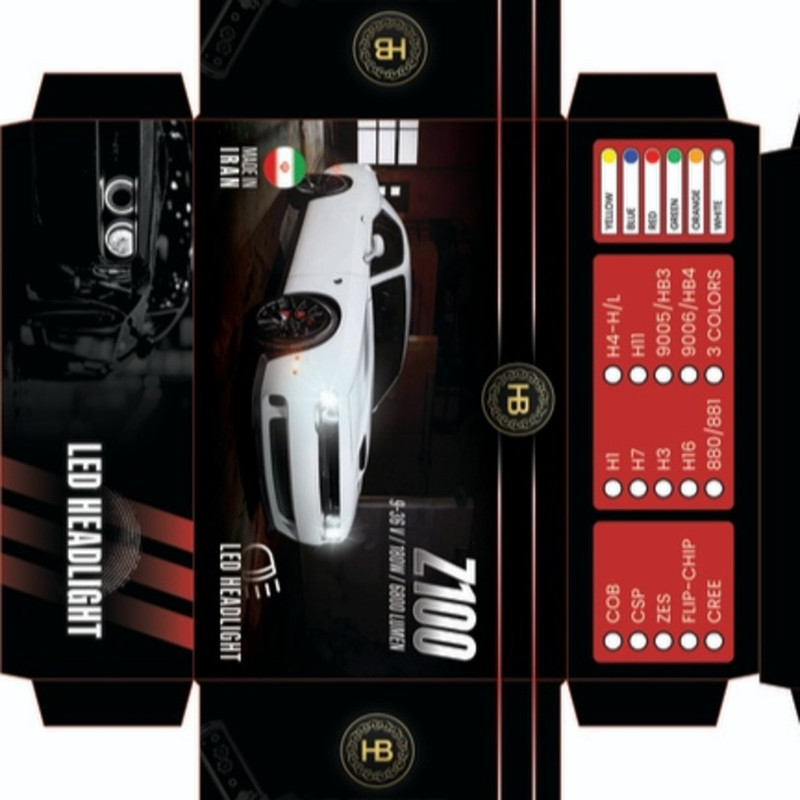 لامپ هدلایت خودرو اچ بی مدل z100 - h4 بسته ۲ عددی