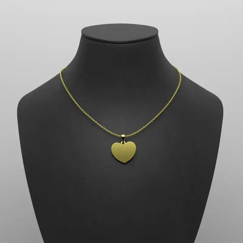 گردنبند طلا 18 عیار زنانه مدوپد مدل قلب کد E1025