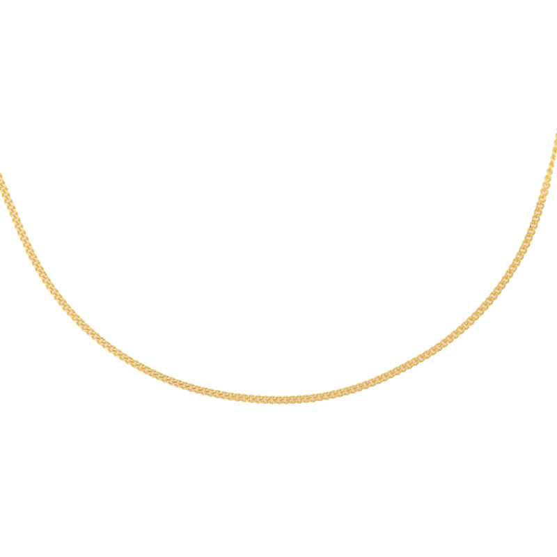 زنجیر بافت طلا 18 عیار زنانه طلاجات مدل ساده کد 1023