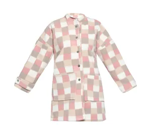 پالتو زنانه بنیس مدل دل آویز رنگ صورتی