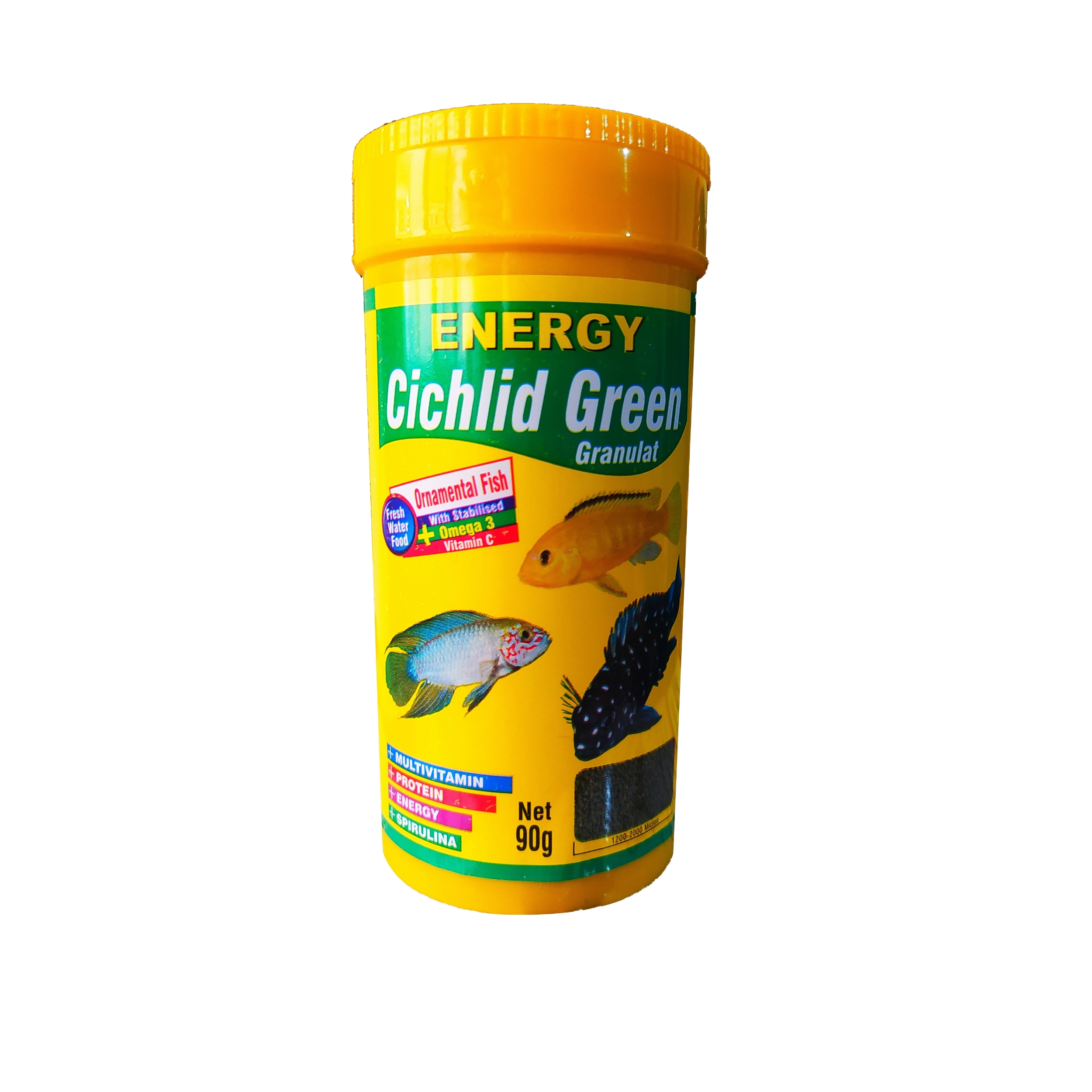 غذا ماهی انرژی مدل Cichlid Green حجم 250 میلی لیتر