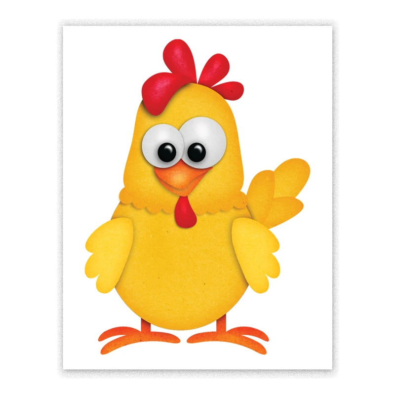 استیکر پارچه و لباس مدل مرغ کد 8983