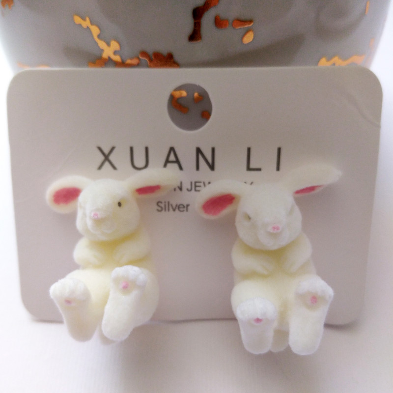 گوشواره دخترانه مدل عروسکی خرگوشی CR5