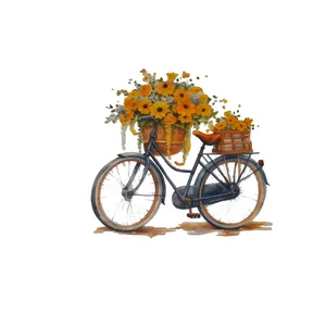 استیکر پارچه و لباس مدل دوچرخه