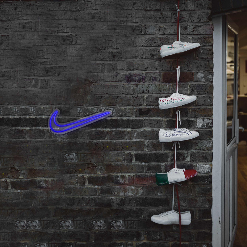 چراغ دیواری نئون دیزاین طرح Nike_BL