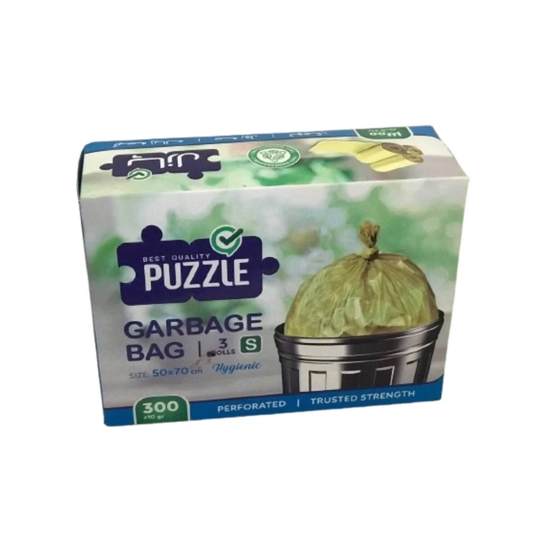 کیسه زباله پازل مدل 3 رول کد 70x50 بسته 54 عددی