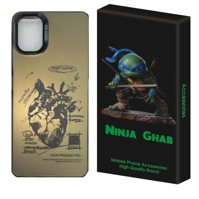 کاور نینجا قاب مدل سوکول طرح قلب مناسب برای گوشی موبایل سامسونگ Galaxy A06