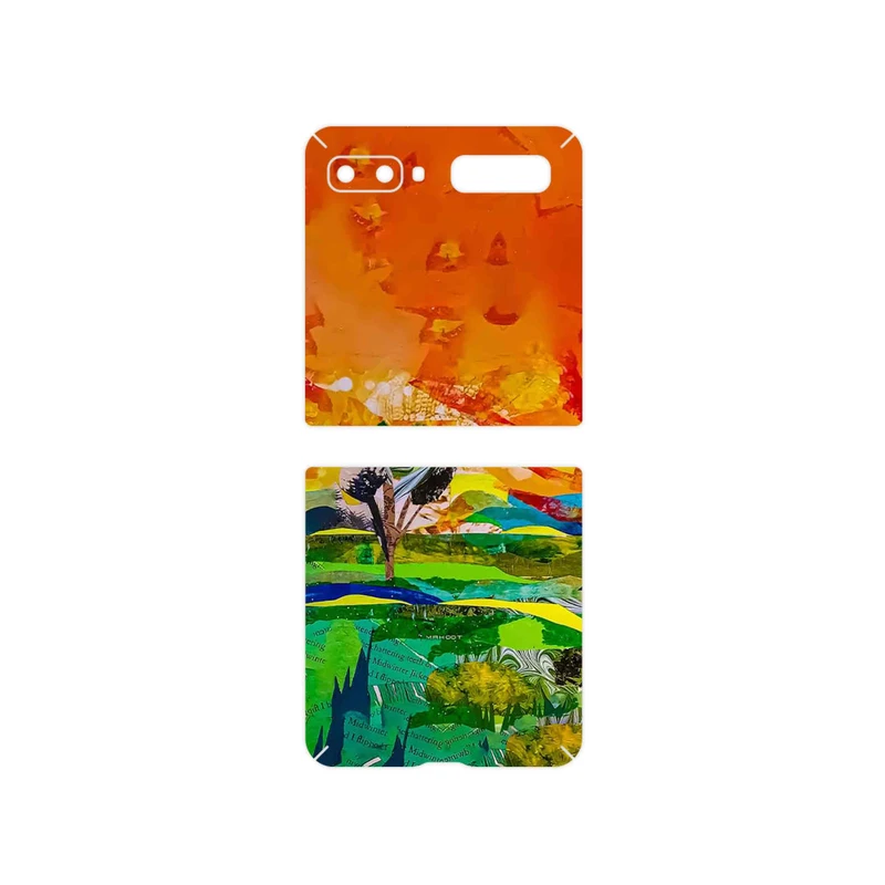 برچسب پوششی ماهوت مدل Collage of Painting مناسب برای گوشی موبایل سامسونگ Galaxy Z Flip
