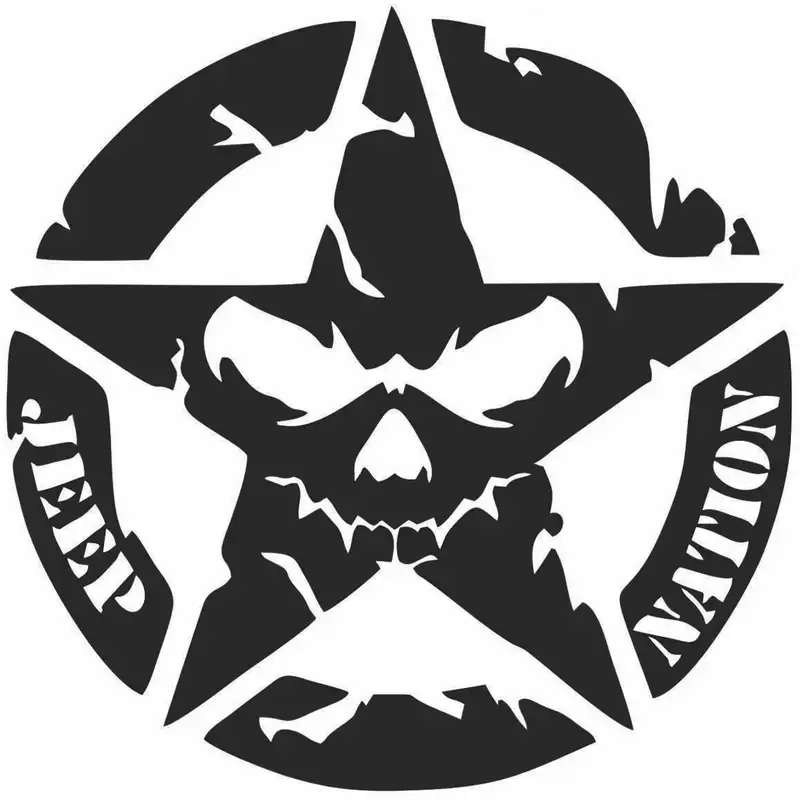 برچسب بدنه خودرو مدل JEEP NATION