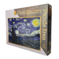 پازل 1000 تکه پازل ایران مدل شب پر ستاره ونگوگ مناسب برای 12 سال به بالا