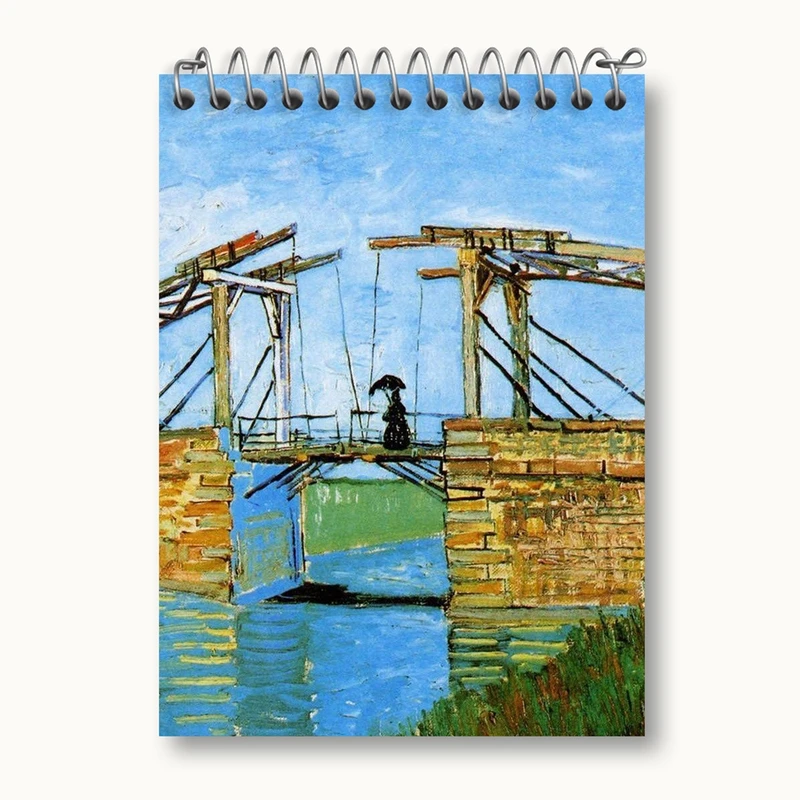 دفتر یادداشت 50 برگ خندالو مدل زبان پل لنگوئیس در ارل اثر ونسان ونگوگ کد 25462