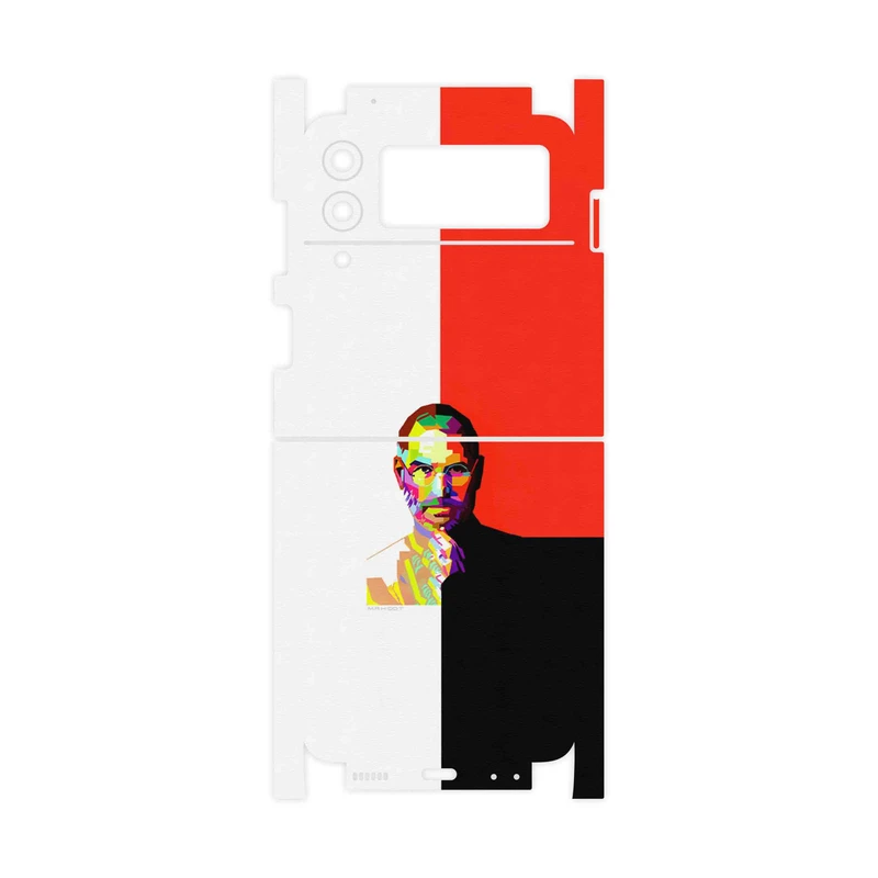 برچسب پوششی ماهوت مدل 1 Collage of Steve Jobs-FullSkin مناسب برای گوشی موبایل سامسونگ Galaxy Z Flip3 5G