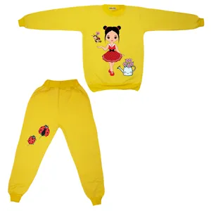 ست سویشرت و شلوار دخترانه مدل کفشدوزک