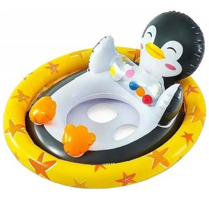 نقد و بررسی حلقه شنا اینتکس مدل شورتی طرح پنگوئن فانتزی کد 59570 توسط خریداران