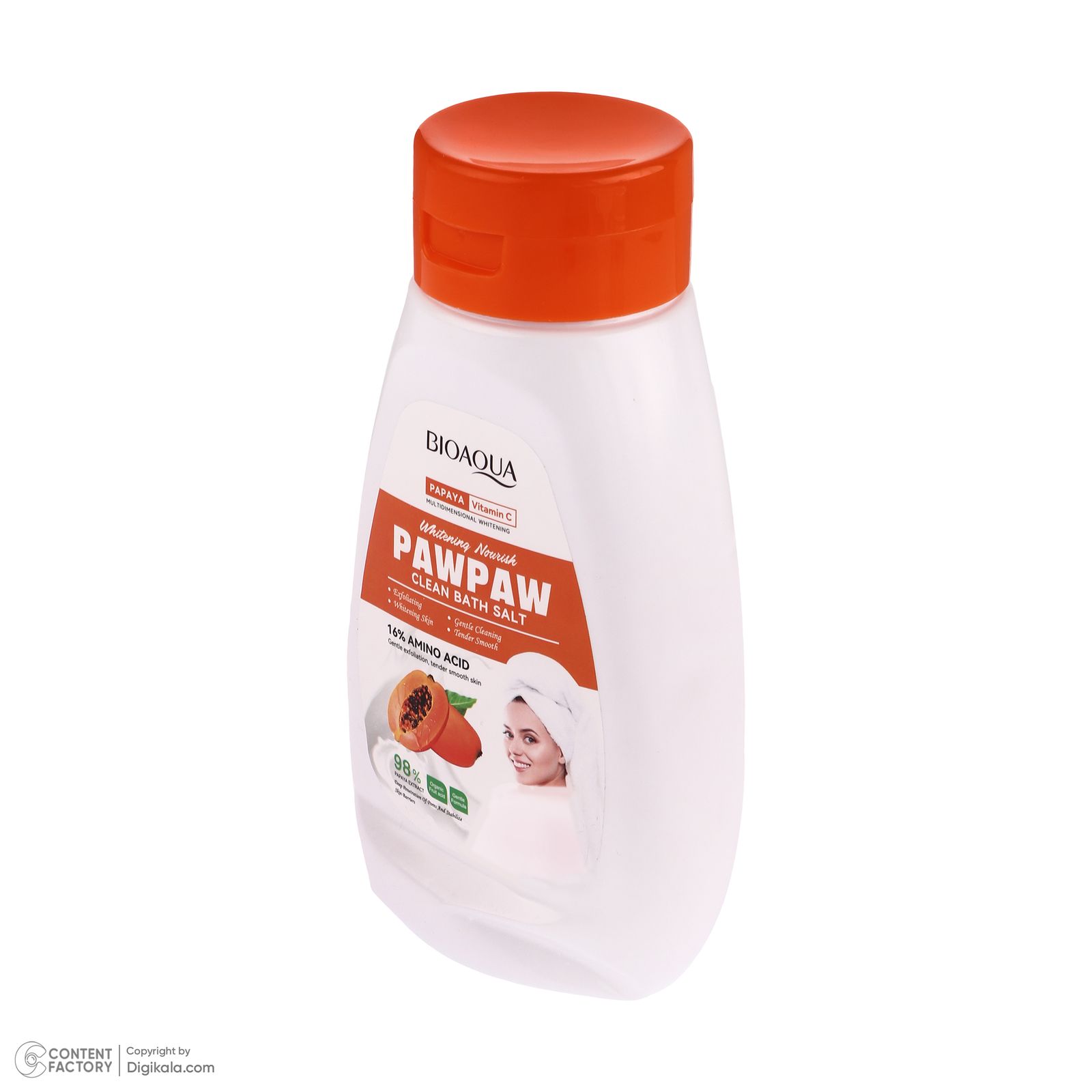 نمک حمام بی آکوا مدل Papaya وزن 500 گرم -  - 3