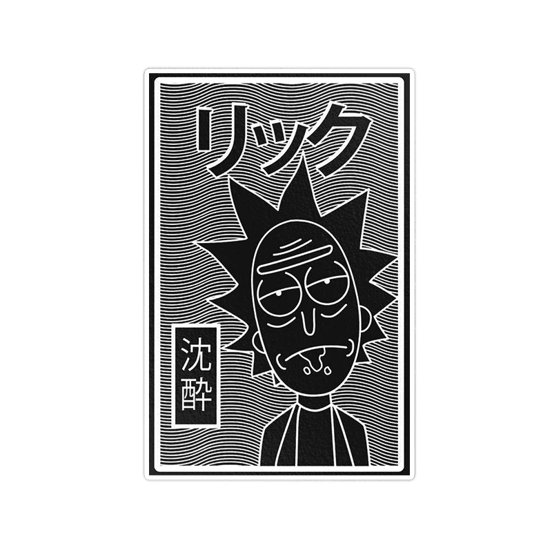     استیکر لپ تاپ ویندی دیزاین طرح rick and morty مدل vindi1026