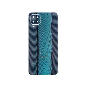 MAHOOT Turquoise feathers Cover Sticker for Samsung Galaxy F12