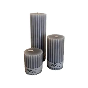 شمع  مدل شاپرک مجموعه 3 عددی