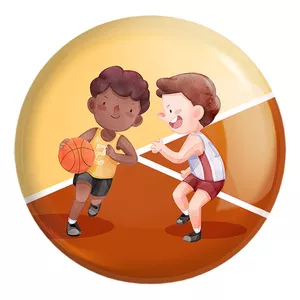 پیکسل خندالو طرح بسکتبال Basketball کد 26473 مدل بزرگ