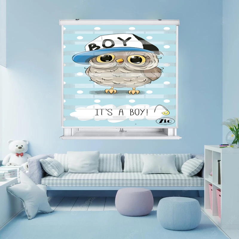 پرده زبرا زیو کد K3021 سایز 150X150 سانتی متر