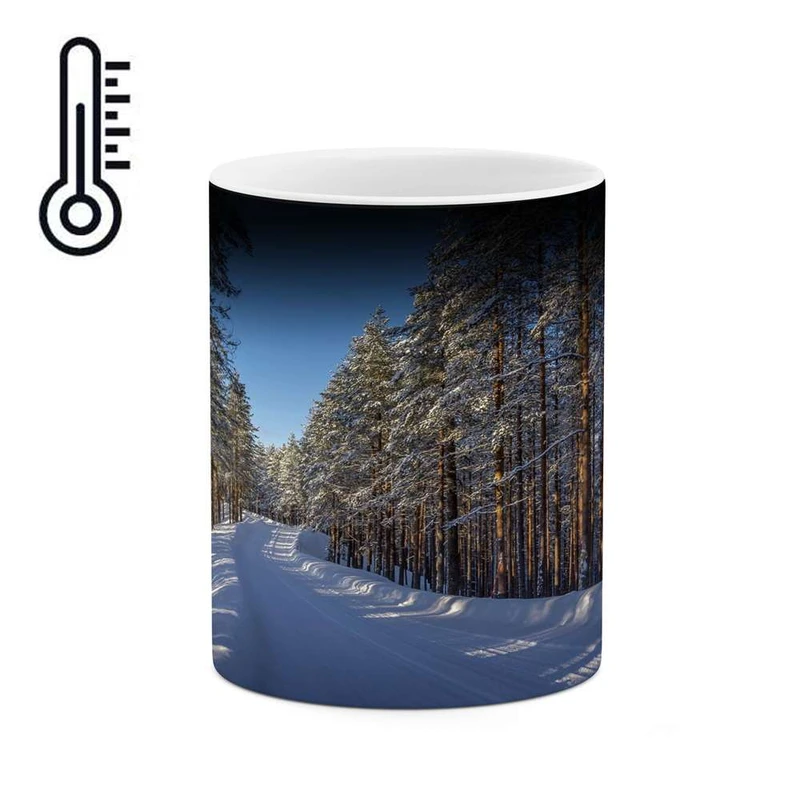 ماگ حرارتی کاکتی مدل منظره برفی کد mgh14978