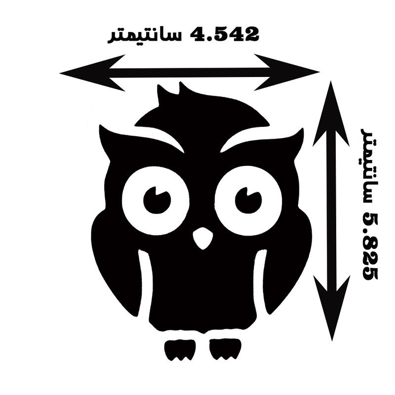 استیکر پارچه و لباس مدل حرارتی طرح جغد کد 01 بسته 10 عددی