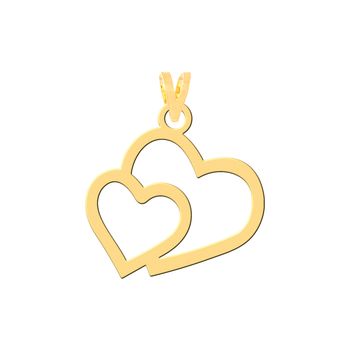 آویز گردنبند طلا 18 عیار زنانه کرابو طرح قلب مدل Kr3031
