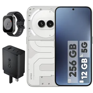 گوشی موبایل ناتینگ مدل Phone 2a دو سیم کارت ظرفیت 256 گیگابایت رم 12 گیگابایت - به همراه شارژر 65 وات ناتینگ و ساعت هوشمند ناتینگ مدل CMF Watch Pro