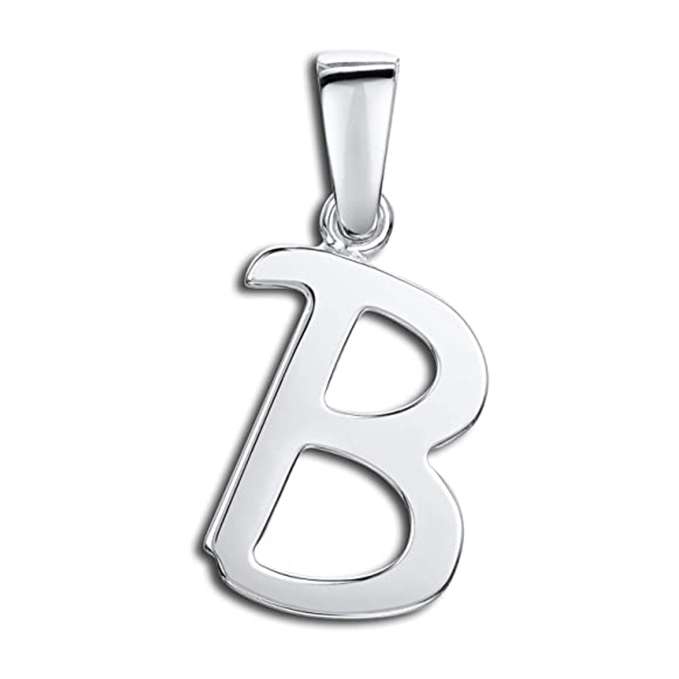 آویز گردنبند نقره مدل حرف B آویز گردنبند نقره مدل حرف B