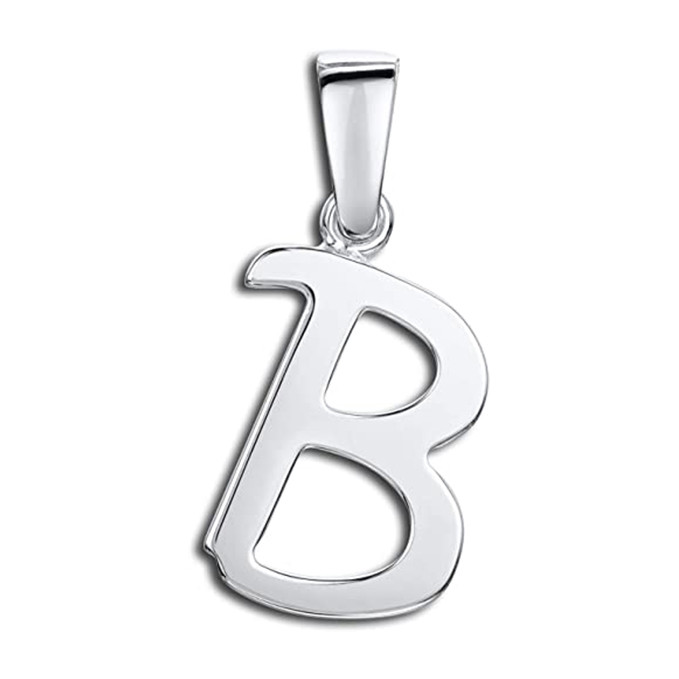 آویز گردنبند نقره مدل حرف B آویز گردنبند نقره مدل حرف B