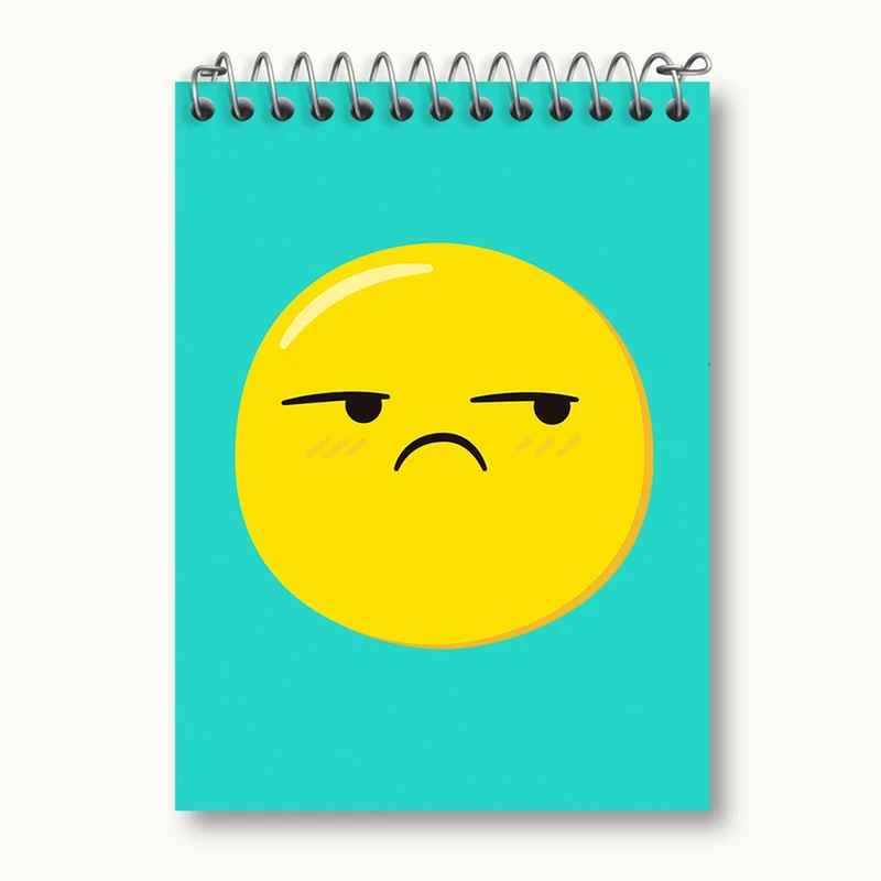 دفتر یادداشت 50 برگ خندالو مدل ایموجی Emoji کد 2996
