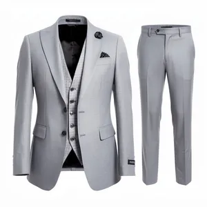 ست کت و شلوار و جلیقه مردانه مدل نخ پنبه 24567