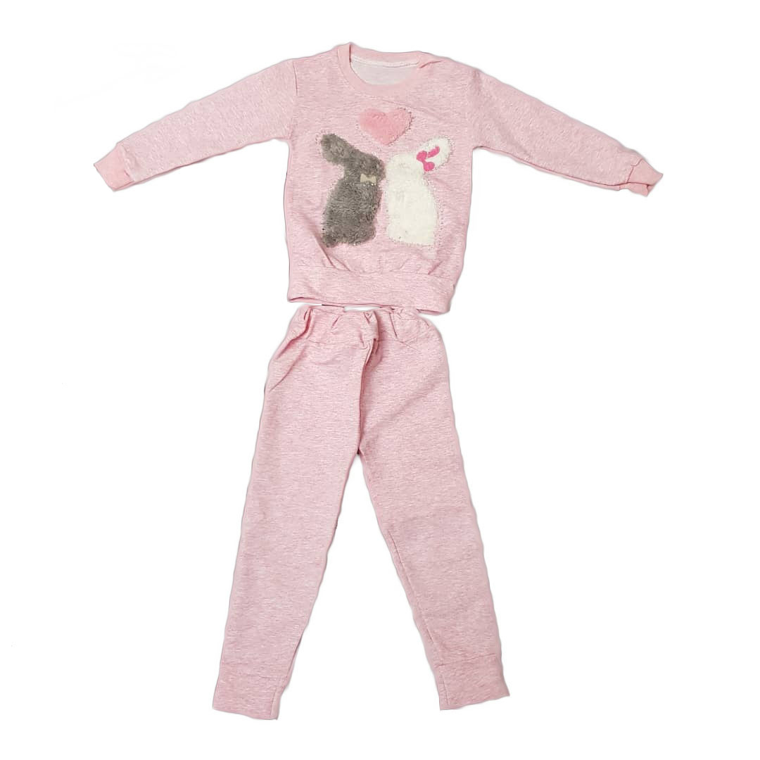 ست تی شرت و شلوار دخترانه مدل 1004