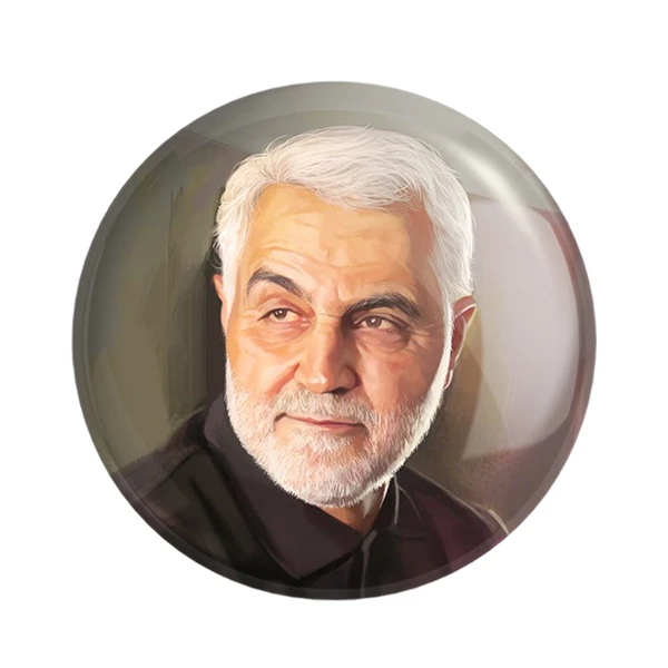 مگنت خندالو طرح سردار قاسم سلیمانی کد 12608