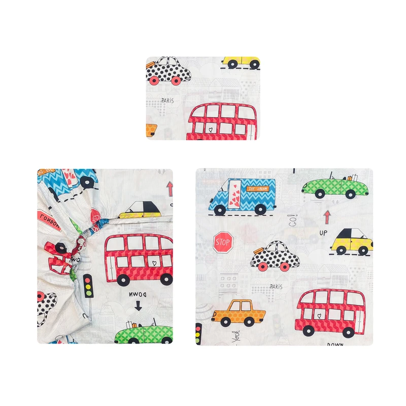 سرویس روتختی آدنو مدل ماشین ها کد FI16 یک نفره 3تکه