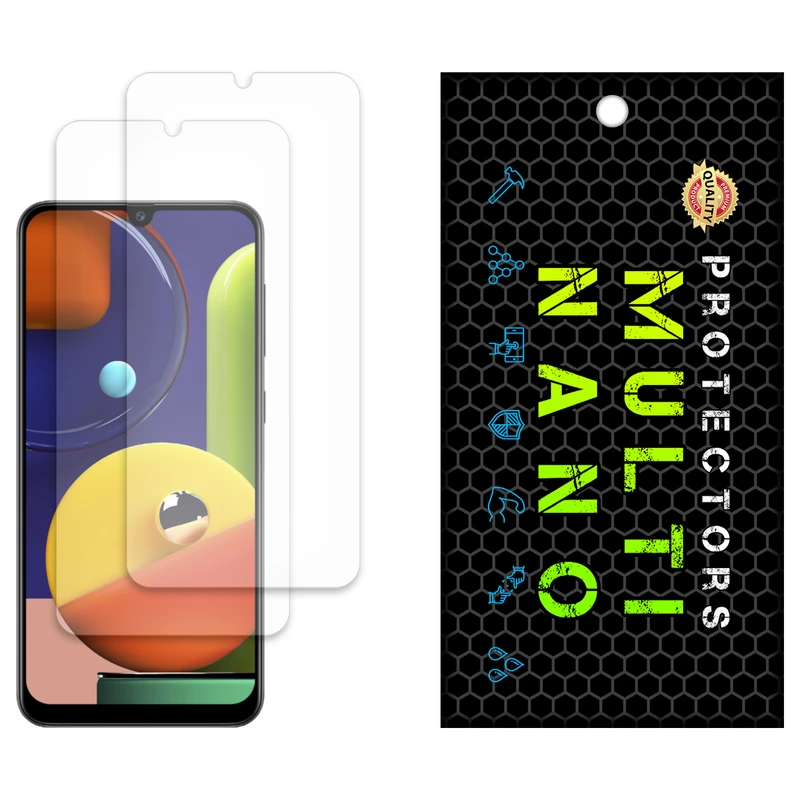 محافظ صفحه نمایش مات مولتی نانو مدل X-S2M مناسب برای گوشی موبایل سامسونگ Galaxy A50S بسته دو عددی